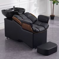 Mobilier de luxe pour salon de coiffure : Fauteuil de lavage et de shampoing pour salons de beauté