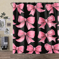 Ensemble de rideaux de douche à double couche de tissu, polyester imperméable de qualité supérieure, accessoire de salle de bain résistant et lavable en machine