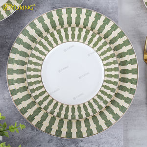 Ensemble <span class=keywords><strong>de</strong></span> vaisselle <span class=keywords><strong>en</strong></span> céramique <span class=keywords><strong>de</strong></span> haute qualité <span class=keywords><strong>en</strong></span> gros, assiettes, bols et tasses <span class=keywords><strong>en</strong></span> <span class=keywords><strong>porcelaine</strong></span> à motifs, style moderne classique pour la maison, l'hôtel et le restaurant - Product Image 3