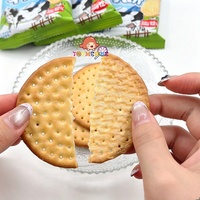Biscuits au lait en gros, haute teneur en lait, craquelins ronds croustillants, biscuits pour le petit-déjeuner, en sachet individuel