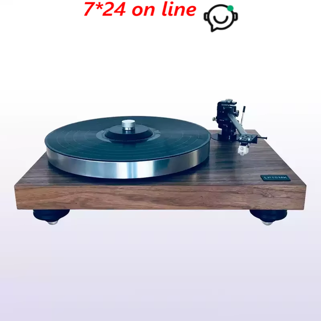 AMN010 LP10MK Vinyl Record Player Turntable with Tonearm Cartridge Phono Preamp and Record Weight Stabilizer