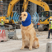 Couvre-tête et cou pour chien de compagnie, apaisant, confortable, moderne, en polyester, anti-peur, réduction du bruit du tonnerre, chaud, toutes saisons