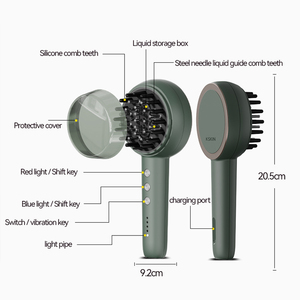 Peine Masajeador de Cuero Cabelludo con Tecnología de Vibración de Alta Frecuencia, Aplicador de Aceite, Dispensador de Aceite Capilar de Plástico ABS, Cuidado del Cuero Cabelludo, Crecimiento del Cabello - Product Image 6