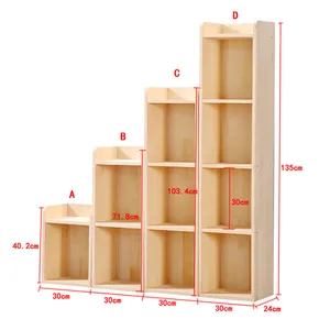 bookshelves library home wooden small kid bookshelf Cube Bookcase Storage Organizer Cabinet Modern other home furniture