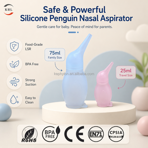 Aspirador Nasal <span class=keywords><strong>de</strong></span> Silicona Suave sin BPA, Diseño <span class=keywords><strong>de</strong></span> Pingüino, 25 ml, Portátil, Manual, para Bebés Recién Nacidos - Product Image 6