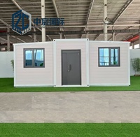 Maison conteneur préfabriquée extensible Zhongchen en gros, unité modulaire extérieure de 20 pieds et 40 pieds, adaptée aux marchés des États-Unis, du Canada et d'Australie