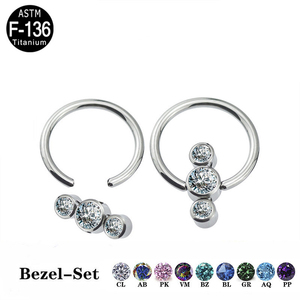 Hot Sales High-Polished F136 Titanium Captive Bead Ring <b>Ear</b> Nose Septum <b>Piercing</b> BCR for Children Fashion Body <b>Piercing</b> Jewelry - Product Image 5