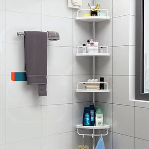 Étagère d'angle <span class=keywords><strong>extensible</strong></span> sans perçage en acier inoxydable, panier de <span class=keywords><strong>douche</strong></span> multifonctionnel pour salle de bain - Product Image 1