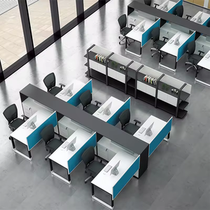 공장 가격 도매 품질 보장 현대 디자인 모듈 형 사무실 직원 데스크 워크 스테이션 - Product Image 4
