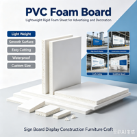 Panneau en mousse PVC, feuille de mousse PVC, panneau PVC expansé, feuille de plastique rigide pour enseignes publicitaires, meubles et construction