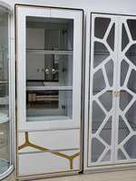 Meuble à vin moderne pour salon, armoire à vin de luxe en verre, bar d'angle