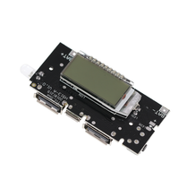 Module de batterie externe DIY avec double USB et affichage numérique - Carte de chargeur de batterie au lithium 18650 pour alimentation mobile