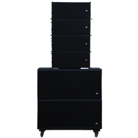 Système de Sonorisation PA DBK Complet Passif avec Enceintes Line Array 10 Pouces et Caisson de Basses Amplifié 18 Pouces pour Événements d'Église