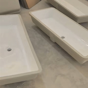 Vasque surdimensionné Lavabo moderne <span class=keywords><strong>en</strong></span> céramique évier fixer à la vanité chambre lavabos encastrés vasques <span class=keywords><strong>en</strong></span> grès cérame bol - Product Image 4