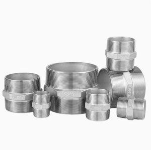 Raccord hexagonal droit en acier inoxydable à double filetage mâle, classe 150 DN6-DN40, pour chauffage - Product Image 2