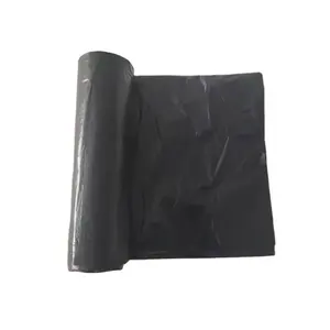 100 l 120 l 40 kg bio degradável grande plástico preto construção saco de lixo preto (50 pcs box) em rolo