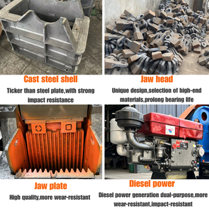 Mesin Penghancur Batu Diesel Jaw Crusher 20 Ton Per Jam, Harga Mesin Penghancur Batu Mobile, Mesin Pembuat Pasir Saudi - Product Image 5