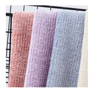 Hàng Mới 100% Polyester Dệt Kim Jacquard Vải Sợi Nhỏ Chenille Vải Cho Phụ Nữ Áo Khoác