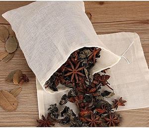 Unbleached Reusable Loose Tea Cotton Tea Bags - Product Image 5