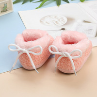 Chaussures pour bébé à semelle souple antidérapante, pour nouveau-nés jusqu'à 1 an, premières chaussures antidérapantes pour marcher et chaussures de berceau avec cheville élastique
