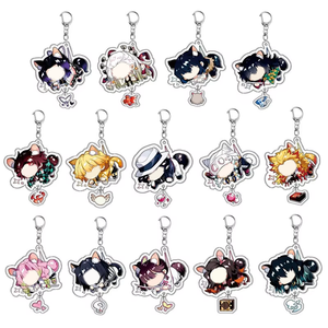 Anime Character Plastic Key Chain Supplier Cute Cartoon Acrylic Keychain for Wholesale