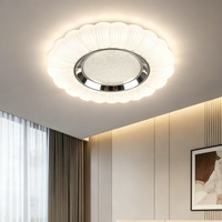 Plafonnier LED Rond Minimaliste Moderne avec Cache en Acrylique, Large Plage de Tension, Haute Luminosité, Économe en Énergie pour Chambre, Appartement, Couloir