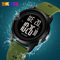 Jam Tangan Elektronik Shikemei ABS untuk Pelajar/Pasangan, Bercahaya, Tahan Air 5BAR, Fungsi Alarm Stopwatch, Multifungsi Digital