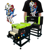 Mesin Printer DTF Okai Baru A3 13 inci 30cm Dual Head I1600 untuk Pencetakan Film PET pada Pakaian/Kaos