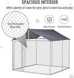 Maillon de chaîne galvanisé bon marché pour l'extérieur, très résistant, grand chien/chenil pour animaux de compagnie, panneau de maison, cage en métal - Product Image 5