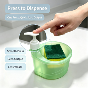 Distributeur de savon de cuisine à pression, idéal pour une utilisation près de l'évier, distributeur de savon pour évier, distributeur de savon de cuisine à pression - Product Image 4