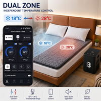 Système de refroidissement intelligent pour lit contrôlé par application, 8 fonctions de sommeil, matelas chauffant et rafraîchissant à eau, solution de sommeil intelligente