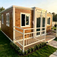 Maison conteneur galvanisée extensible, isolée et antirouille, avec cuisine et salle de bain complètes, pour maison de vacances privée
