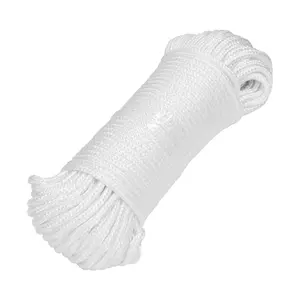Cordel de Poliéster Blanco Diamante Fiero de 4 mm x 30 m, Caja de 9 Unidades, Lazos Resistentes de Primera Calidad para Decoración y Uso Casual - Product Image 1