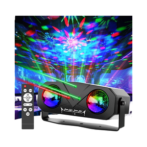 Đèn sân khấu LED điều khiển từ xa, bóng ma thuật DJ Disco 3 trong 1, máy chiếu bầu trời sao & sóng biển cho ánh sáng tiệc tùng - Product Image 1