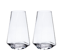 Verre à boire en gros pour la vie quotidienne, fabriqué en machine, verrerie de restaurant, verres à jus d'été, gobelet à base carrée