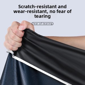 Vélo et moto électriques pour deux personnes, style extra large et long, protection optimale contre la <span class=keywords><strong>pluie</strong></span> forte, idéal pour les trajets quotidiens. - Product Image 5