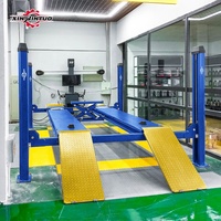 Xinjintuo - Elevador de Autos de 4 Postes en Oferta, Software de Descarga Gratuita, Equipo de Alineación, Máquina de Alineación de Ruedas 3D, Juego Completo