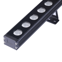 CE Rohs certifié 24W LED rondelle murale RVB DMX512 contrôle pour les appels d'offres gouvernementaux projets paysage hôtels bâtiments aluminium 24V