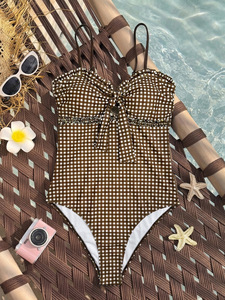 Custom Logo Women One Piece Swimsuit <b>Tummy</b> <b>Control</b> Push Up Monokini Swimwear Summer Beach Bathing Suit - Product Image 5