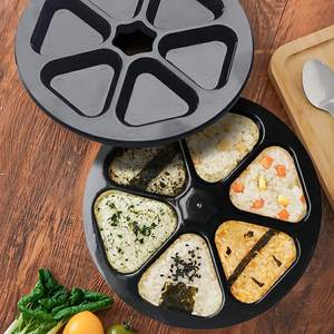 Molde Ecológico para Onigiri, Prensa Triangular para Bolas de Arroz y Sushi, Kit de Herramientas de Cocina con Accesorios para Bento W24-102 - Product Image 6