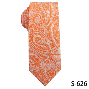 <span class=keywords><strong>Cravate</strong></span> orange pour hommes d'affaires rétro mode chemise de gentleman de haute qualité costume <span class=keywords><strong>cravate</strong></span> à la main - Product Image 3