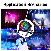 Projecteur de Scène Étanche 180W RGBW LED Par Light IP67 Sans Ventilateur Wash Strobe DMX512 en Aluminium Moulé Sous Pression pour Événements Extérieurs DJ