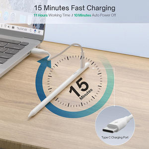 ปากกาสไตลัสแบบแอคทีฟสำหรับ Apple Pencil รุ่นที่ 2 ปากกาสไตลัสแบบแอคทีฟพร้อมไฟ LED แม่เหล็ก ปากกาสำหรับวาดภาพแบบคาปาซิทีฟสำหรับ iPad Pro Air - Product Image 3