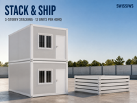 Maison conteneur pliable de type X, zéro déchet sur site, bâtiment préfabriqué temporaire pour l'hébergement en camping