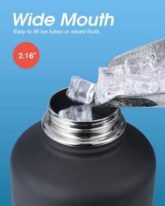 <span class=keywords><strong>64</strong></span>盎司水瓶绝缘，带携带套筒不锈钢一加仑咆哮器32/40/<span class=keywords><strong>64</strong></span>/128盎司水壶，带3个盖子 - Product Image 5