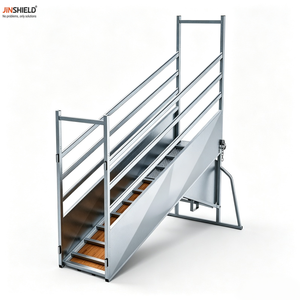 Chemin de chargement pour bétail à faible stress avec côtés solides et sol antidérapant - Product Image 1