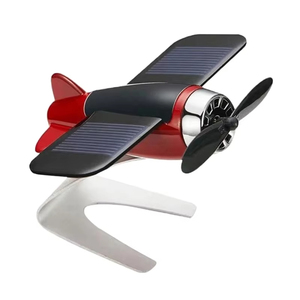Accessoires d'intérieur en gros : Décoration de console centrale avec modèle d'avion solaire - Product Image 4