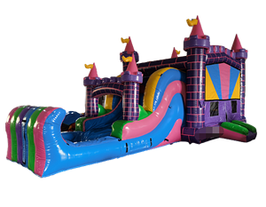 Castillo Inflable Comercial al por Mayor de Fábrica, Castillo Hinchable Colorido de Princesa <span class=keywords><strong>con</strong></span> Tobogán y <span class=keywords><strong>Piscina</strong></span> para <span class=keywords><strong>Alquiler</strong></span> en Fiestas Infantiles - Product Image 1
