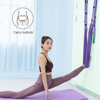 Cinturón de entrenamiento para yoga aéreo y espalda baja, para posición de caballo de una pierna y estiramiento invertido, hamaca multifunción de poliéster