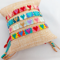 Bracelet Miyuki Bohème Européen Tendance Transfrontalière Simple Accessoires Série Cœur Bijou de Main Bracelets Perlés à la Mode